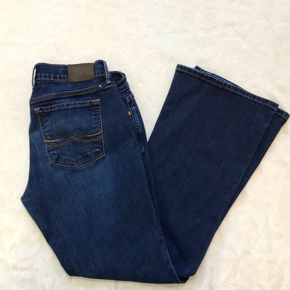 Lucky Brand-Dark Wash Boot Cut Ankle Length Jeans